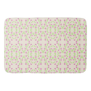 Tapis de Bain Fleur Rose Délicat Choisissez Votre