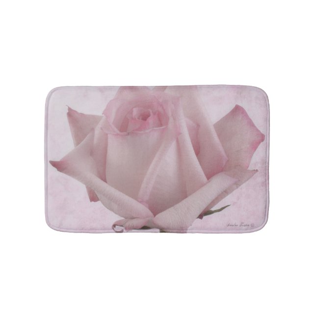 Tapis De Bain Fleur rose douce (Devant)
