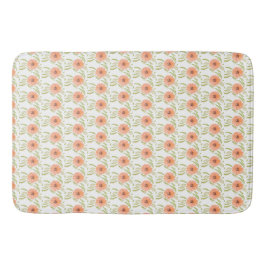 Tapis De Bain Fleur sauvage de fleurs de prairie florale aquarel