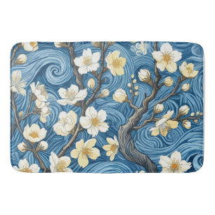 Tapis De Bain Fleurs d'amandier de style Van Gogh