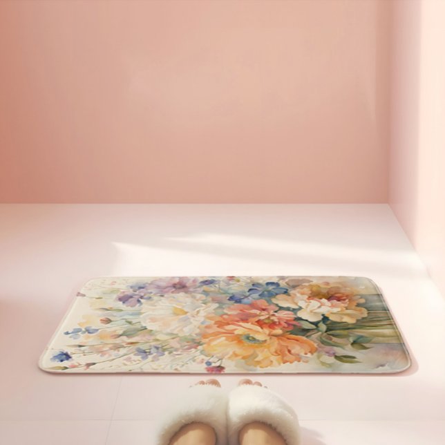 Tapis De Bain fleurs dans le vase (Créateur téléchargé)