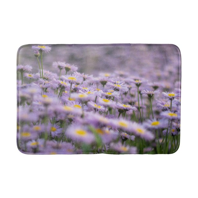 Tapis De Bain Fleurs d'aster violet (Devant)