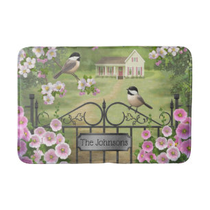 Tapis De Bain Fleurs de poulet Ferme victorienne