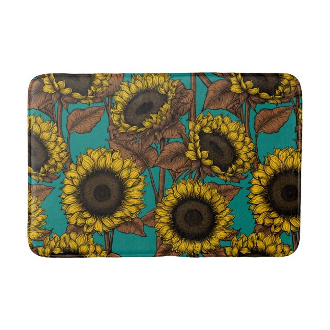Tapis De Bain Fleurs de soleil (Devant)