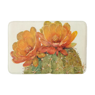 Tapis De Bain Fleurs d'orange de cactus