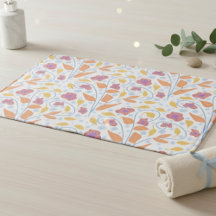 Fleurs et feuilles pastel illustrées