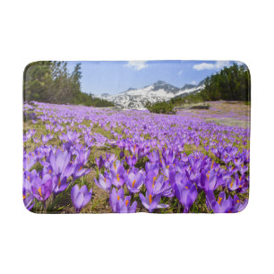 Tapis De Bain Fleurs Parc de montagne de Crocus Pirin Bulgarie