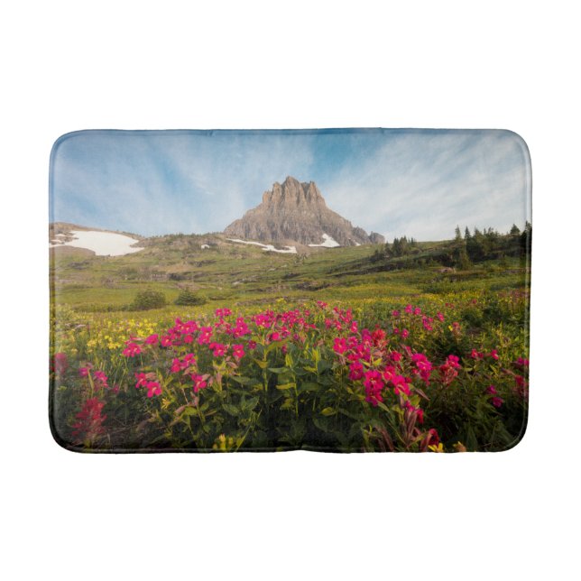Tapis De Bain Fleurs | Parc national des Glaciers du Montana (Devant)