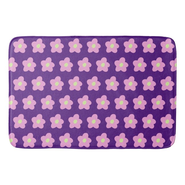 Tapis De Bain Fleurs pourpres (Devant)