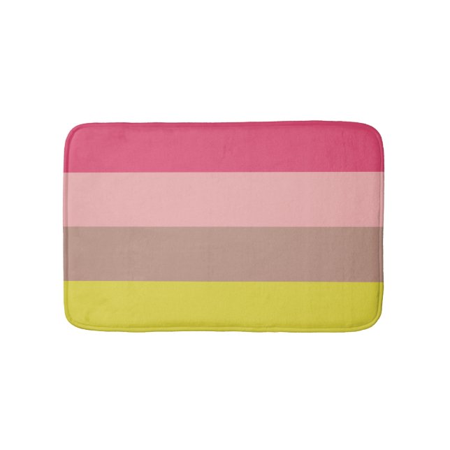 Tapis De Bain Fleurs printanières 4 bandes (Devant)