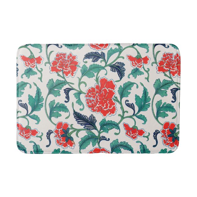 Tapis De Bain Fleurs rouges (Devant)