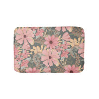 Fleurs vertes rose Sage Laisser Motif Aquarelle