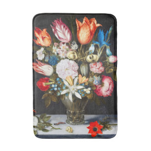 Tapis De Bain Fleurs vintages en verre par Ambrosius Bosschaer