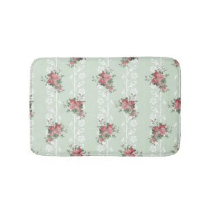 Tapis De Bain Floral rose Girly vintage