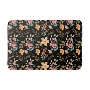 Tapis De Bain Floral Surface Motif - Mode Aquarelle Ressort