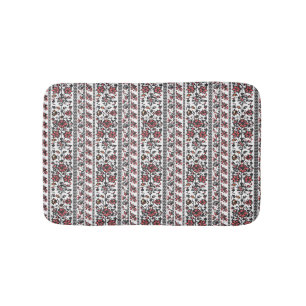 Tapis de bain floral vintage   Confort élégant à l
