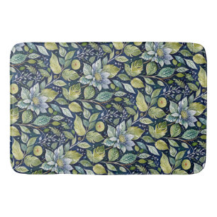 Tapis De Bain Flore bleue Wintry