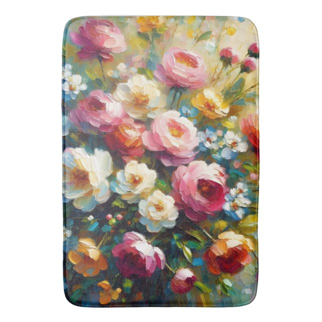 Tapis De Bain Flore vive brillante et audacieuse (devant Vertical)