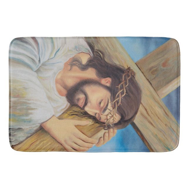 Tapis De Bain Foi chrétienne Jésus Christ (Devant)