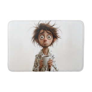Tapis De Bain Folie du matin : Café d'abord, questions plus tard