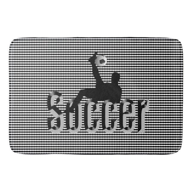 Tapis De Bain Football Le Jeu, Mousse Mémoire Bathmat (Devant)