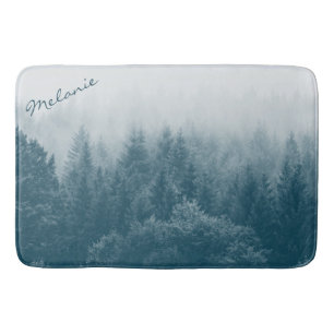 Tapis De Bain Forêt et arbres imprimés personnalisés