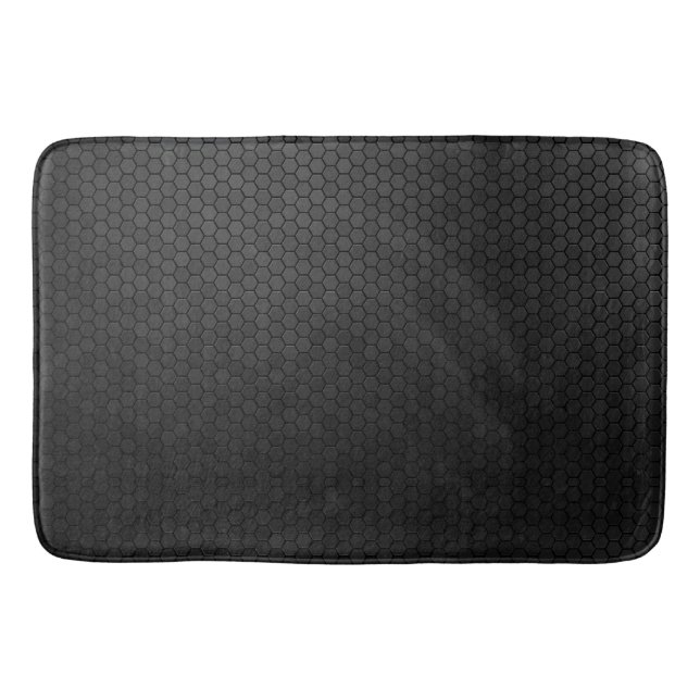Tapis De Bain Forme d'hexagone noir (Devant)