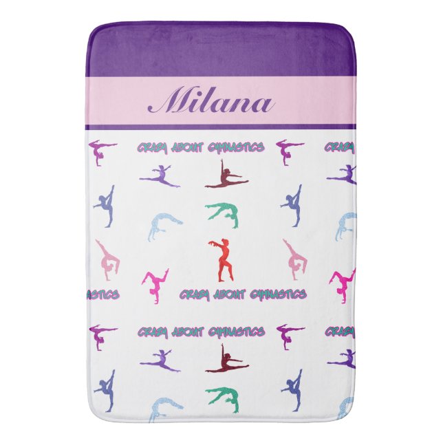 Tapis De Bain Fou de la gymnastique (devant Vertical)