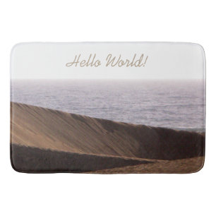 Tapis De Bain Freedom Man in Desert Ocean Sky any Text