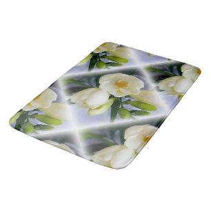 Tapis De Bain frénésie jaune blanc