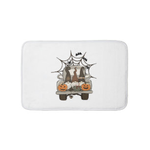 Tapis De Bain Fun Halloween Designs Halloween Gnomes sur un