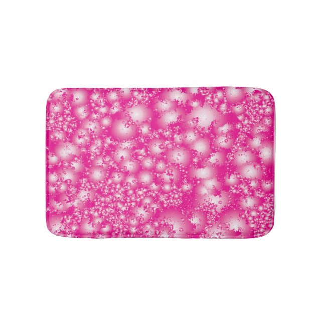 Tapis De Bain Fun PINK Abstrait Encre Super motif (Devant)