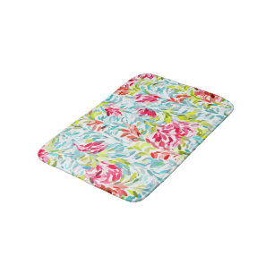 Tapis De Bain Funky Summer Colours Peinture Splatter Art Motif