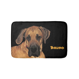 Tapis de bain géants doux de great dane