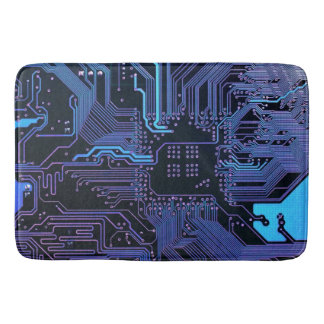 Tapis De Bain Geek Sortie carte de circuit électronique Nerd PCB
