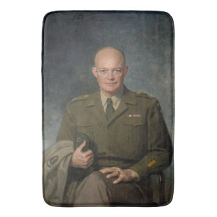Tapis De Bain Général Dwight Eisenhower Portrait peint 5 étoiles
