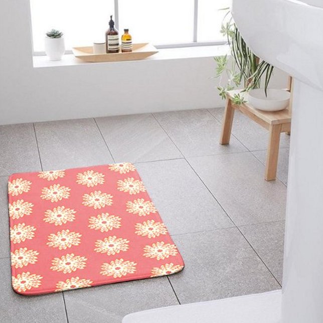 Tapis De Bain geometrical feminine bright kaleidoscope pattern  (Créateur téléchargé)