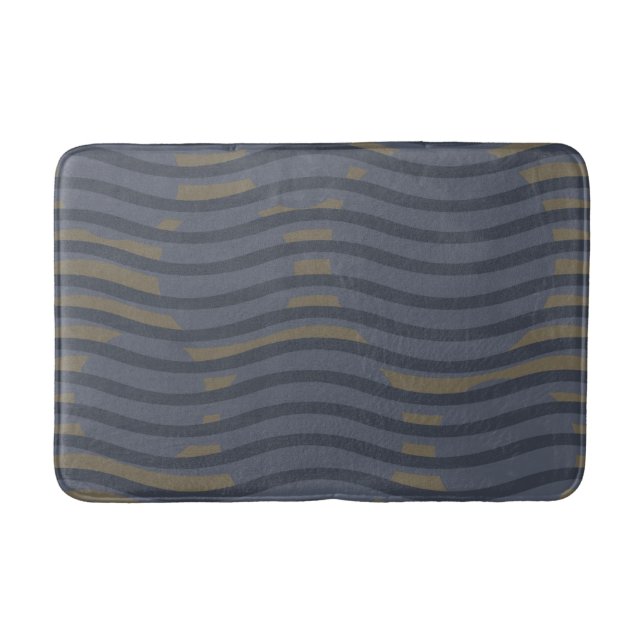 Tapis De Bain géométrique abstraite moderniste (Devant)