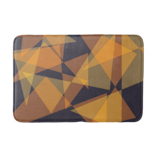 Tapis De Bain Géométrique, cool, tendance, moderne, triangles si