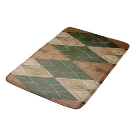 Tapis de bain géométrique diamant moderne du sud-o