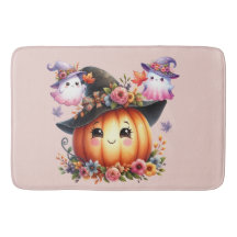 Ghosts and Pumpkin Halloween Design