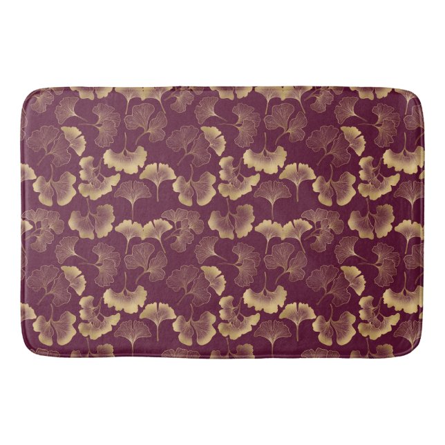 Tapis De Bain Gingko Mat Feuille (Devant)