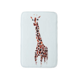 Tapis De Bain Giraffe L'art animal sauvage