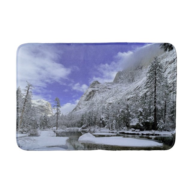 Tapis De Bain Glace et neige | Parc national de Yosemite (Devant)