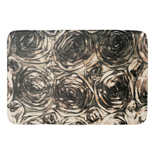 Tapis De Bain Glamour Roses Or Bronze Fleur Rustique Glamour