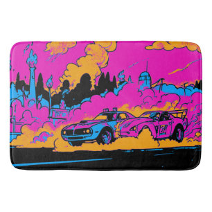 Tapis De Bain Glisser-Racing Burn-Out - Glisser-racing Cars