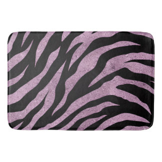 Tapis De Bain Glittery Zebra Stripes Pattern