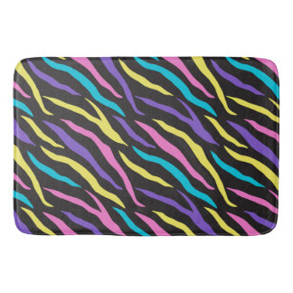 Tapis De Bain Glittery Zebra Stripes Pattern