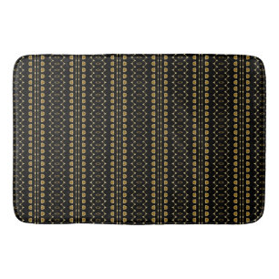 Tapis De Bain Gold et Black Stried 2