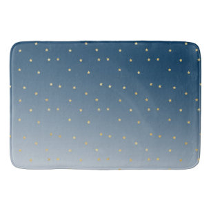 Tapis De Bain Gold Stars Sky Shine Bright Ombre